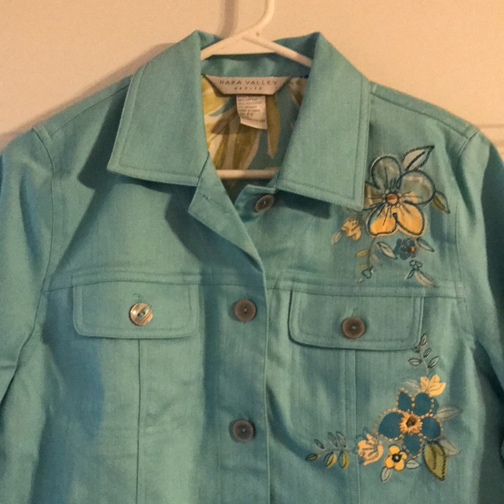 Vintage Napa Valley jacket size S/P light blue - Picture 2 of 7